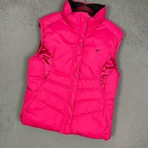 Vintage y2k nike reversible puffer vest